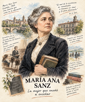 MARIA ANA SANZ: LA HIJA DE IRUÑA QUE NOS ENSEÑÓ A ENSEÑAR